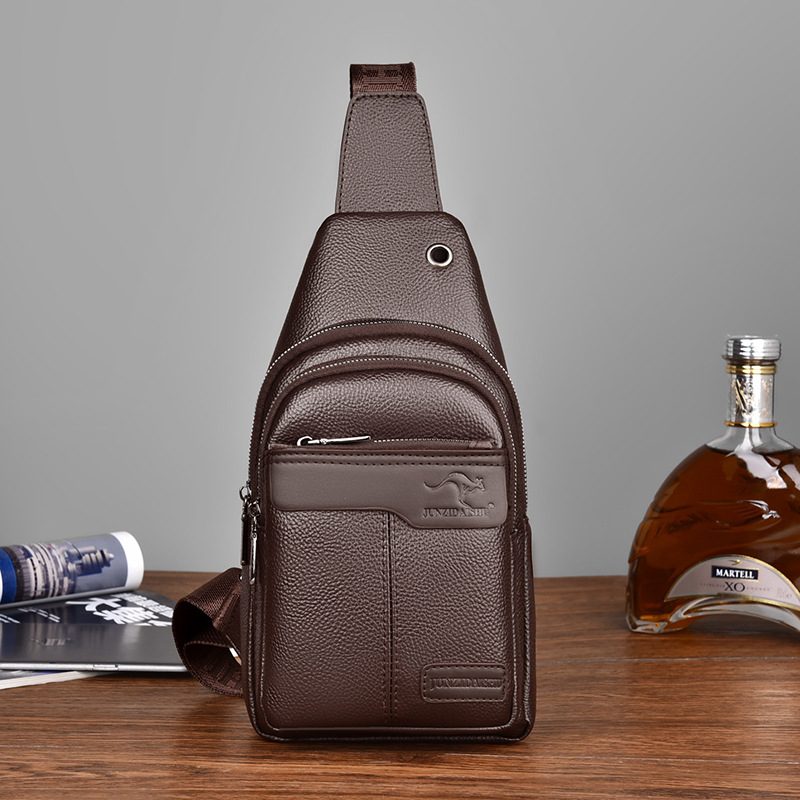 Luxury Bags Sling - Tas selempang kulit pria, tas dada