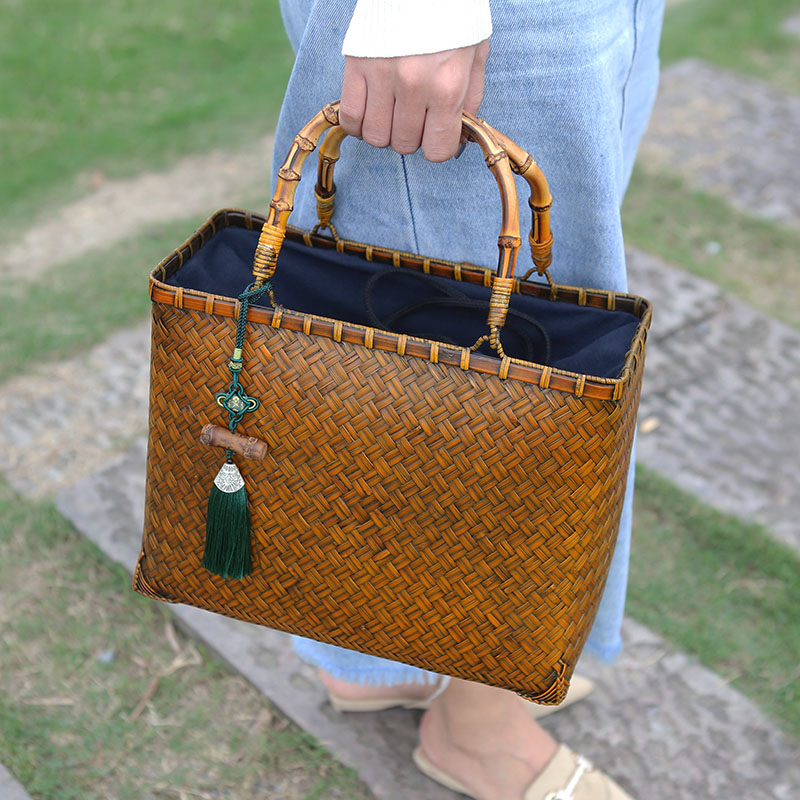 Luxury Bags England - Tas Tangan Antik Tas Jerami Wanita