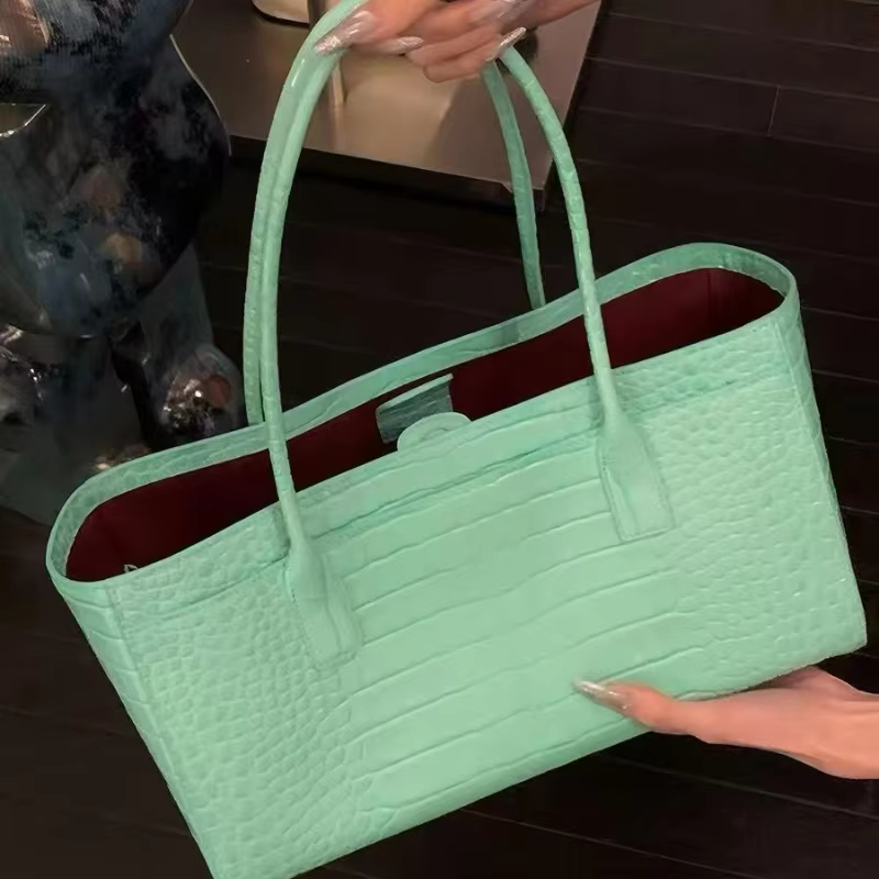Luxury Bags Green - Pengiriman Gratis Tas Tote Bermotif Buaya