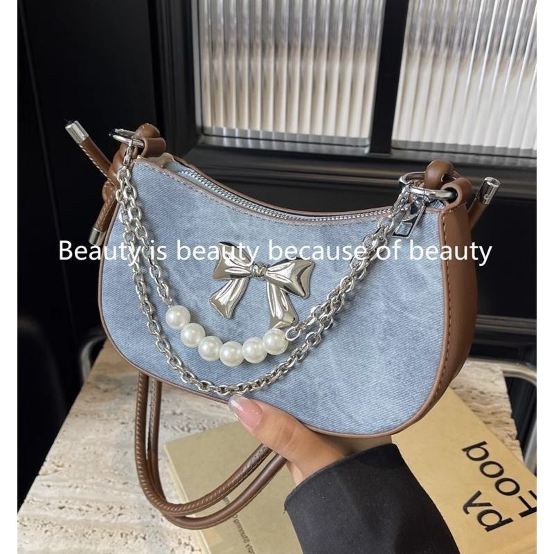 Luxury Bags Sell - Tas Selempang Wanita Mewah Rantai Mutiara