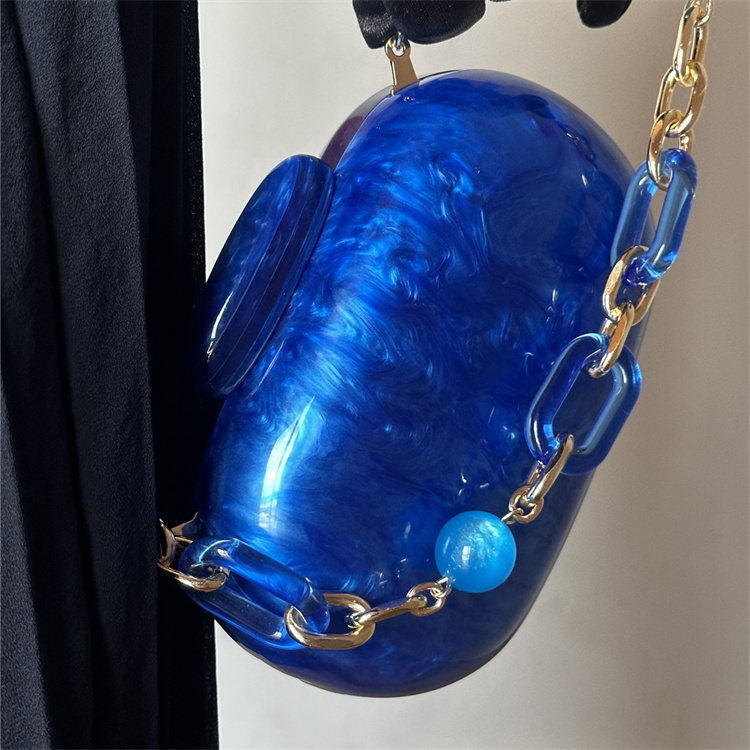 Luxury Bags Blue - Tas tangan mewah modis Klein blue