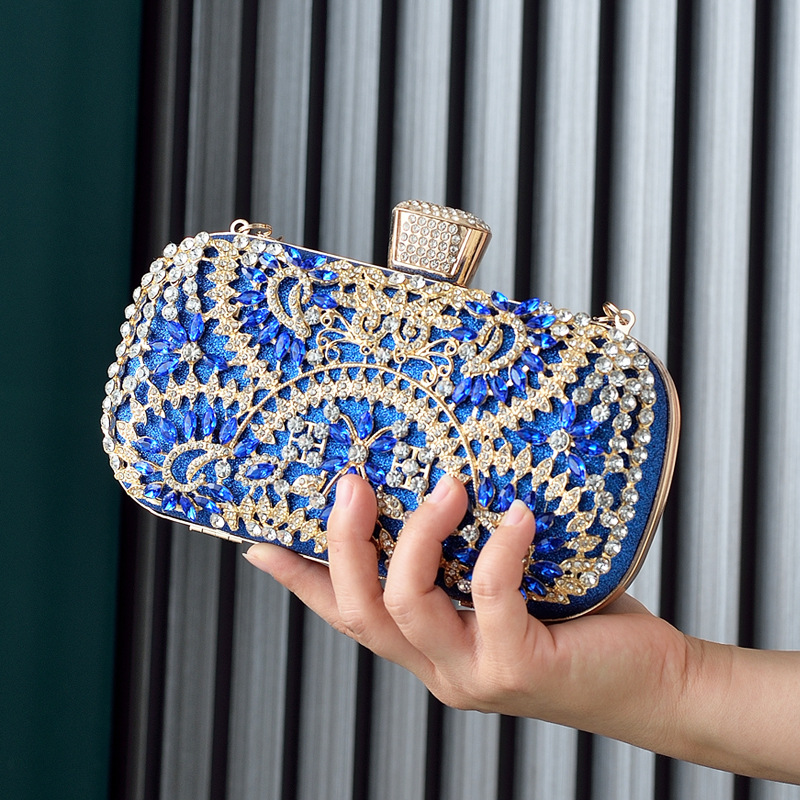 Luxury Bags Blue - Tas Malam Wanita Mewah Biru untuk