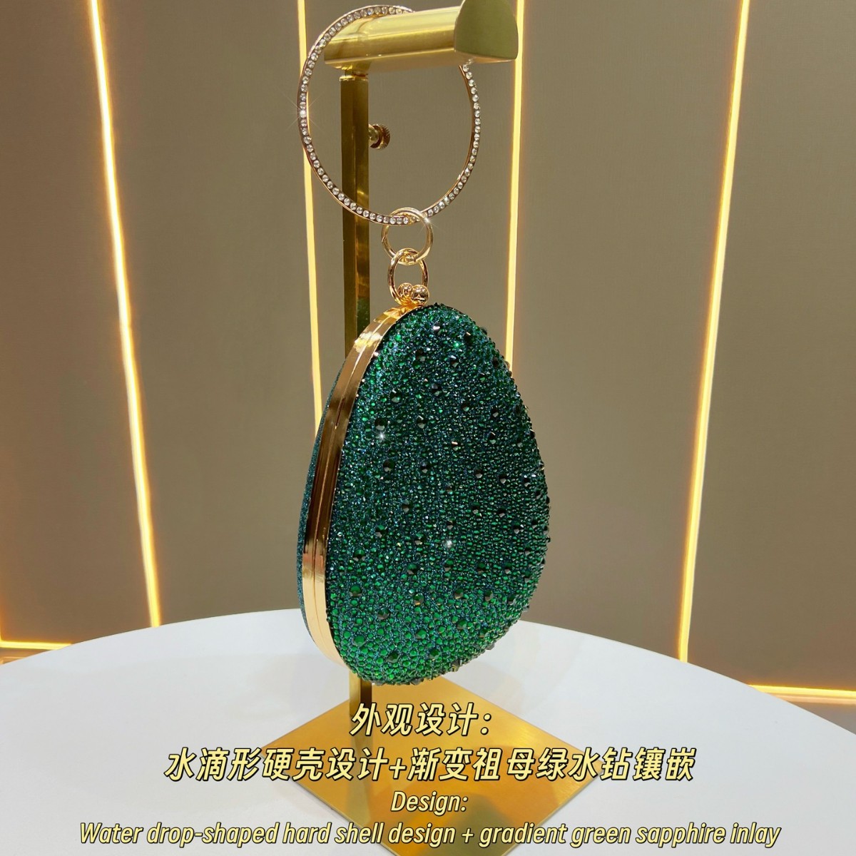 Tas Clutch Hijau Zamrud Bertab - Luxury Bags Green ulasan dan harga