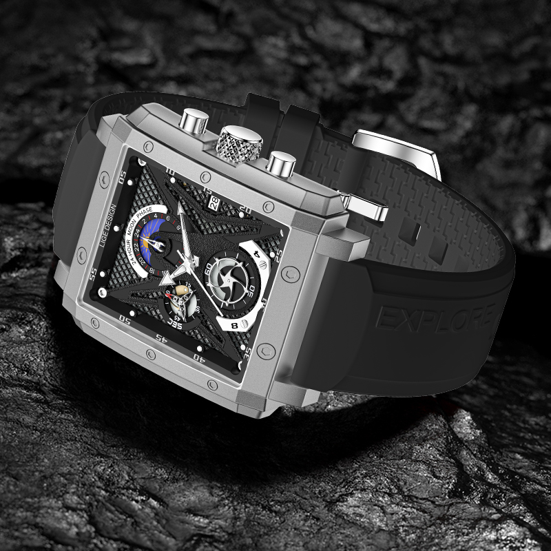 LIGE Jam Tangan Pria Bermerek  - Luxury Bags Brands List ulasan dan harga