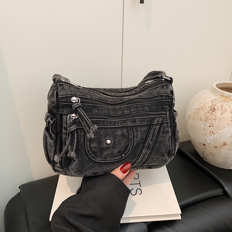 Tas Denim Biru Retro Gaya Jala - Luxury Bags Blue ulasan dan harga