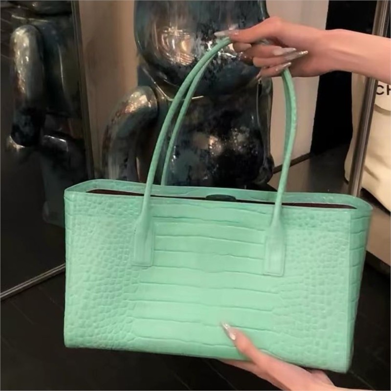 Tas Tote Hijau Vintage Wanita  - Luxury Bags Green ulasan dan harga