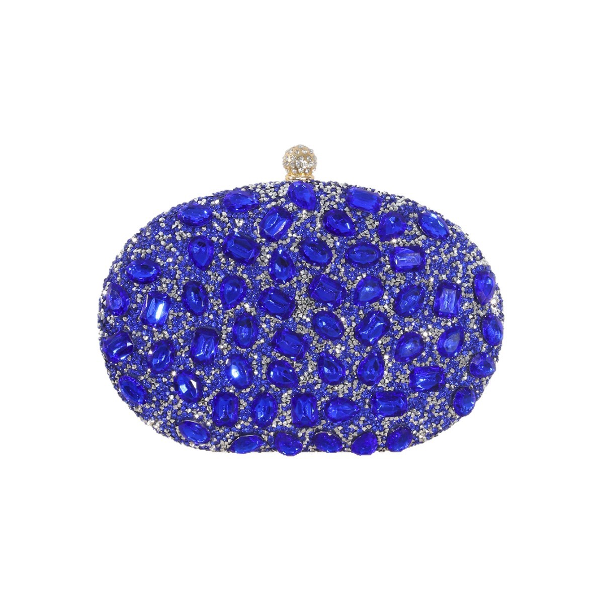 Tas Makan Malam Berlian Oval B - Luxury Bags Blue ulasan dan harga