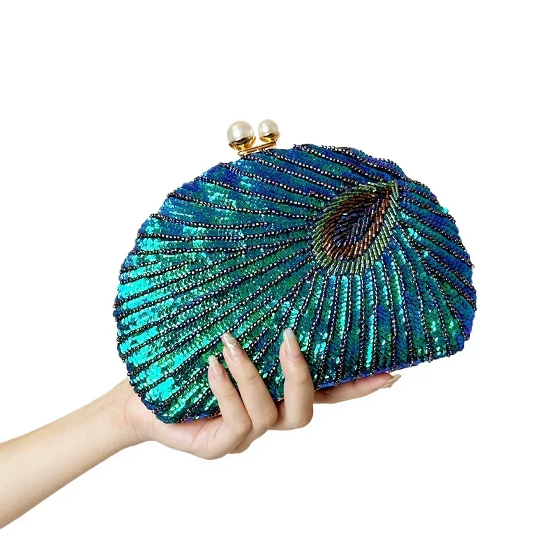 Tas Clutch Hijau Merak Mewah B - Luxury Bags Green ulasan dan harga