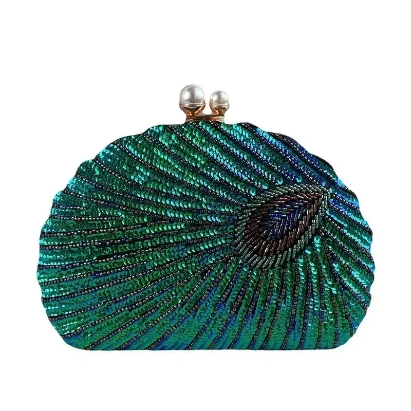 Tas Clutch Hijau Merak Mewah B - Luxury Bags Green ulasan dan harga