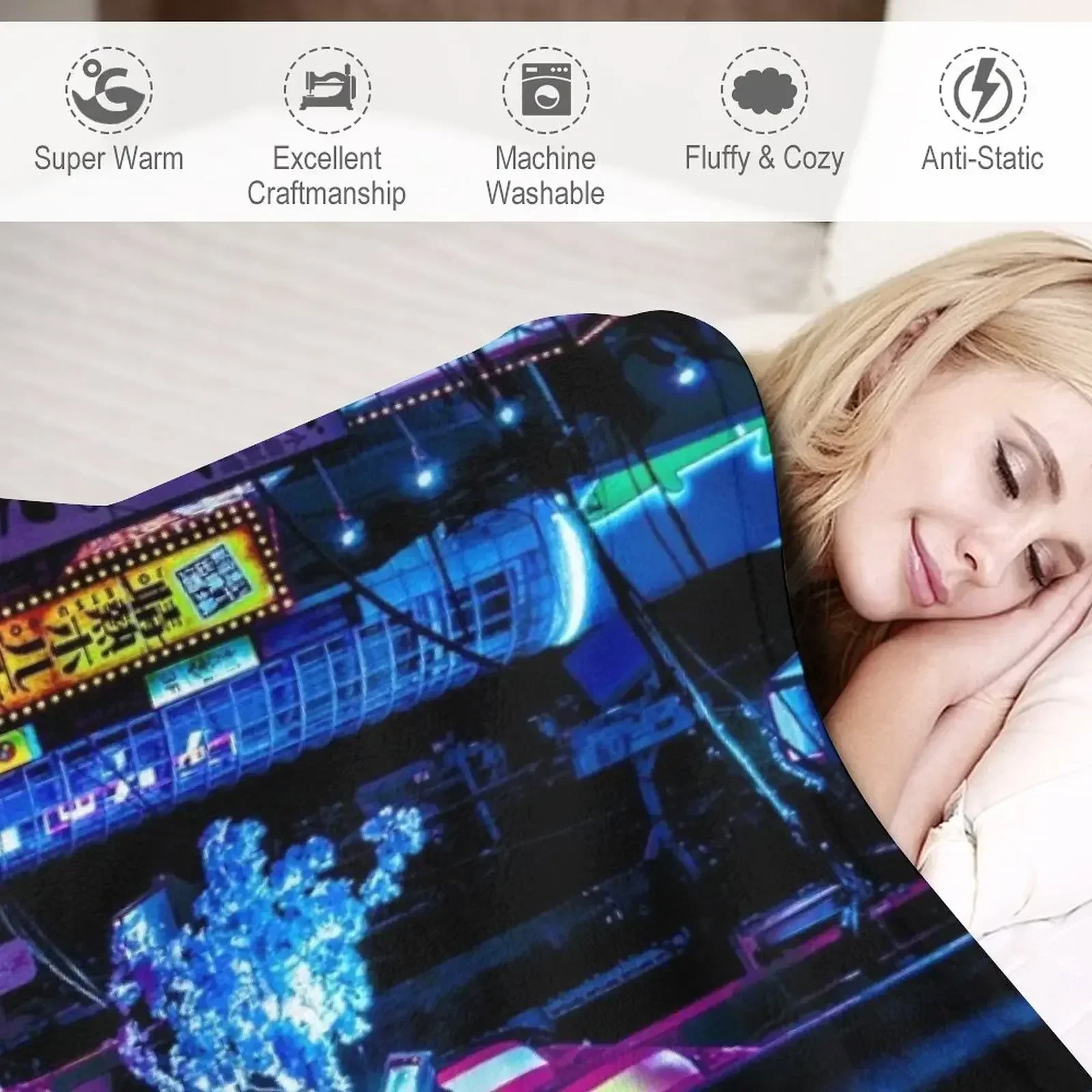 Selimut Anime Blue Tokyo Alley - Luxury Bags Tokyo ulasan dan harga