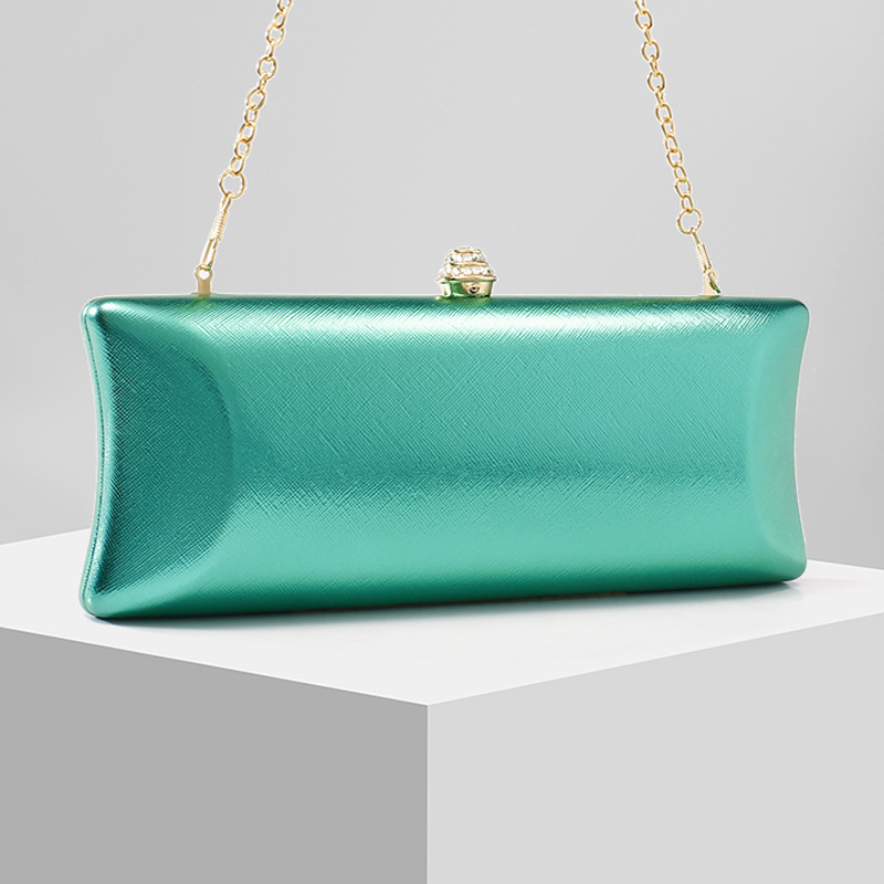 Tas Malam Kotak Panjang Klasik - Luxury Bags Green ulasan dan harga