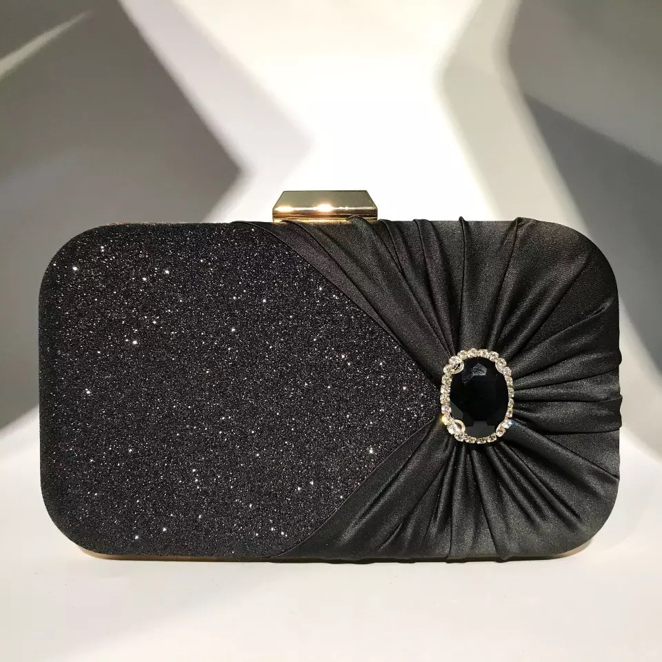 Tas Malam Kristal Mewah Perak  - Luxury Bags Green ulasan dan harga